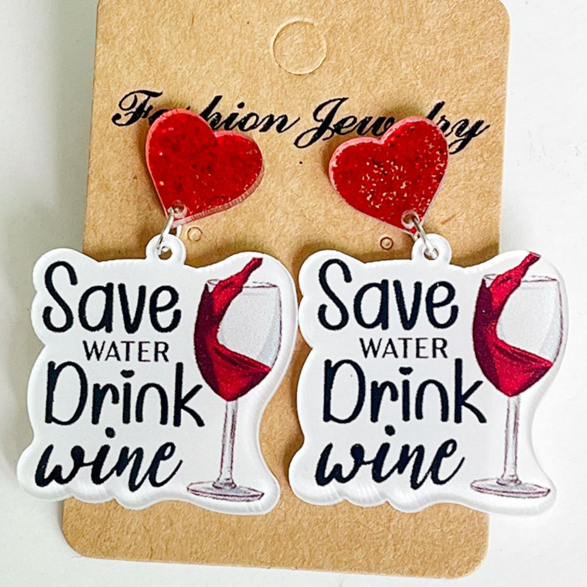 Assorted Drinks Festive Dangle Earrings