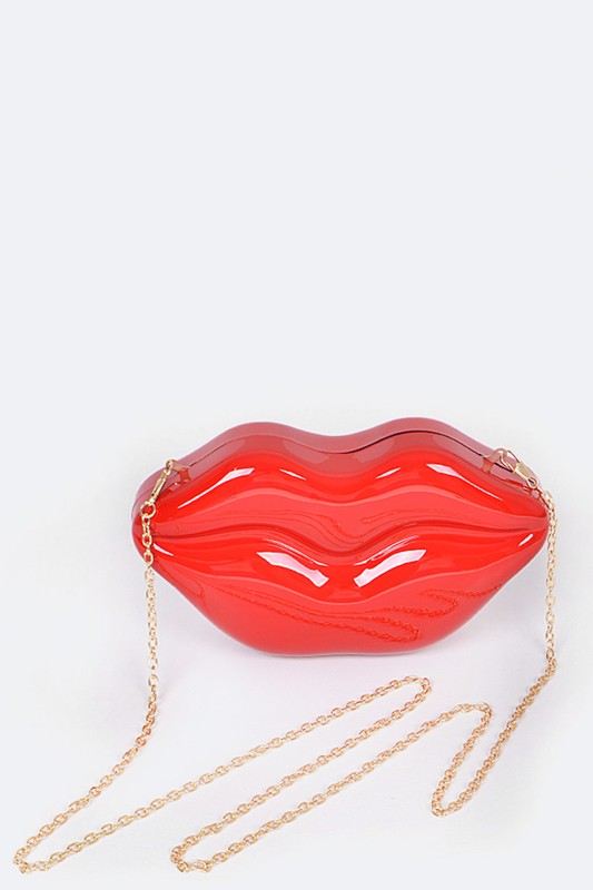 Unique "Lips" Clutch Bag