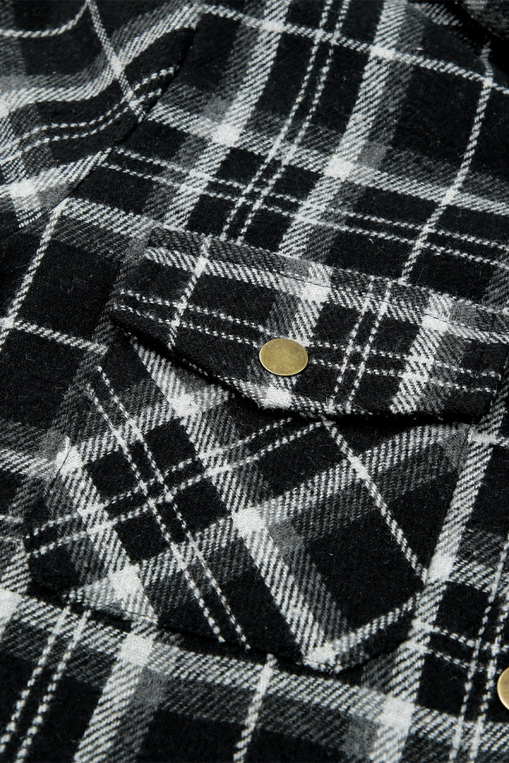 Sherpa Lined Hooded Flannel Jacket