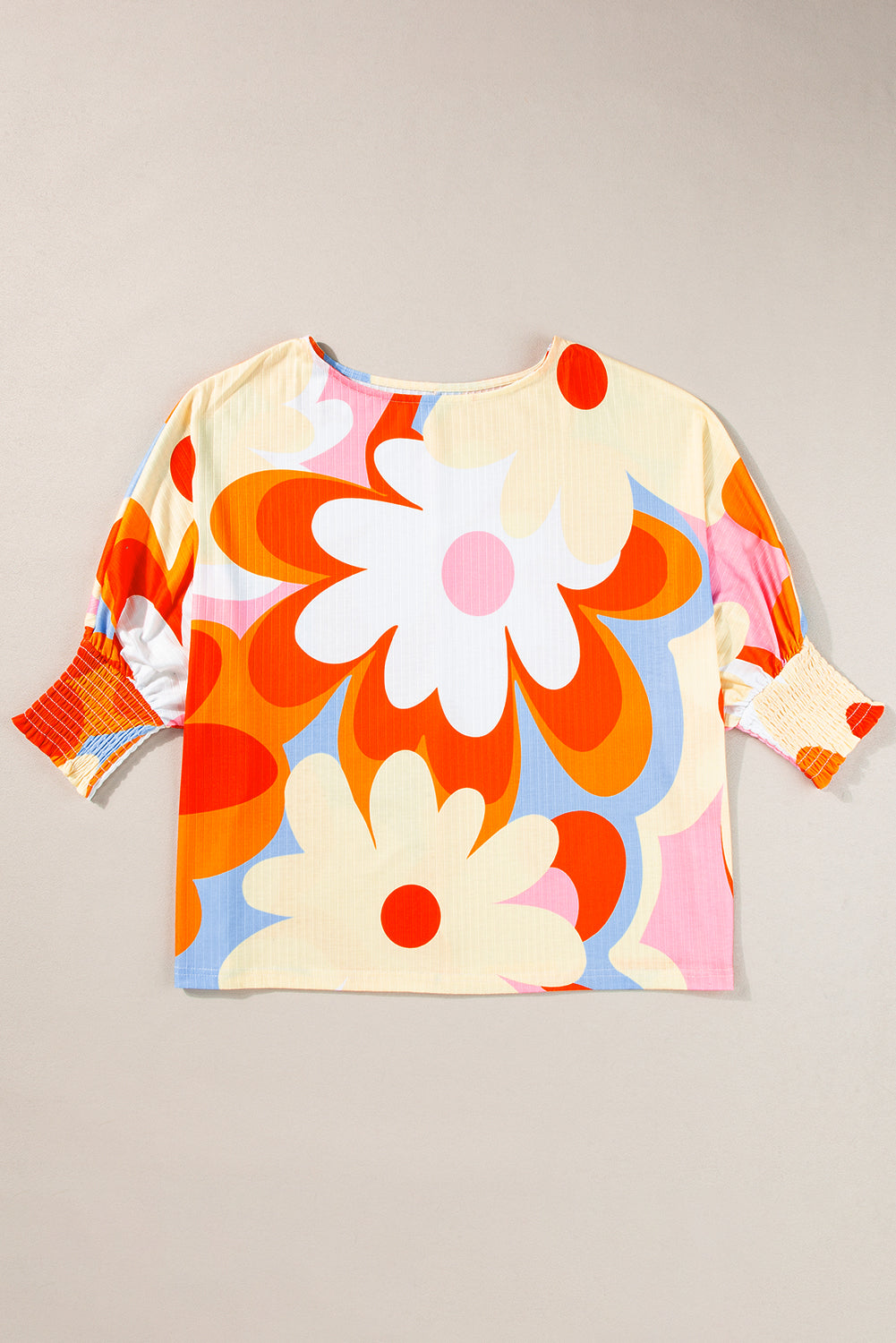 Colorful Floral Print Blouse