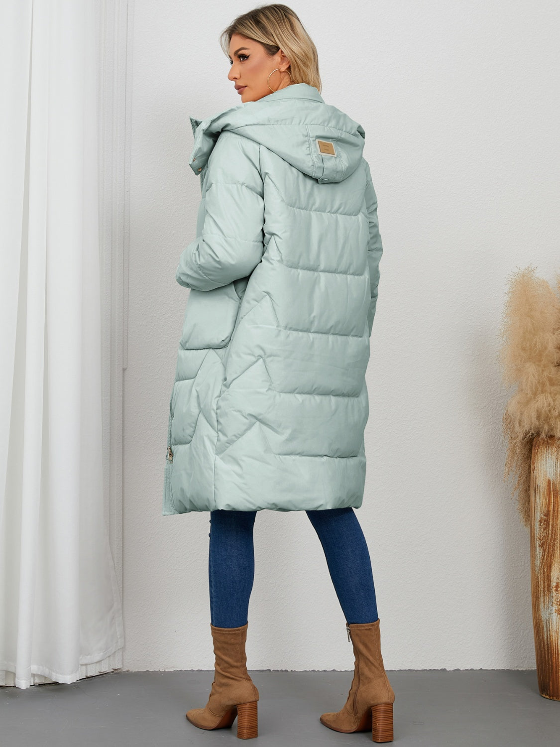 Longline Hooded Winter Coat