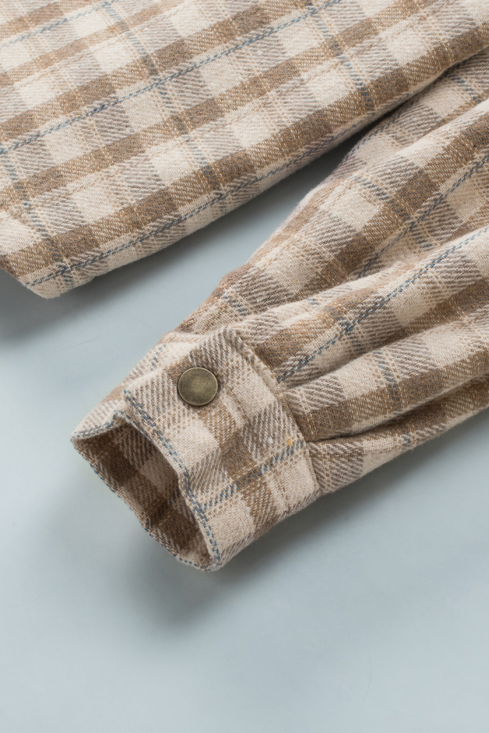 Sherpa Lined Hooded Flannel Jacket