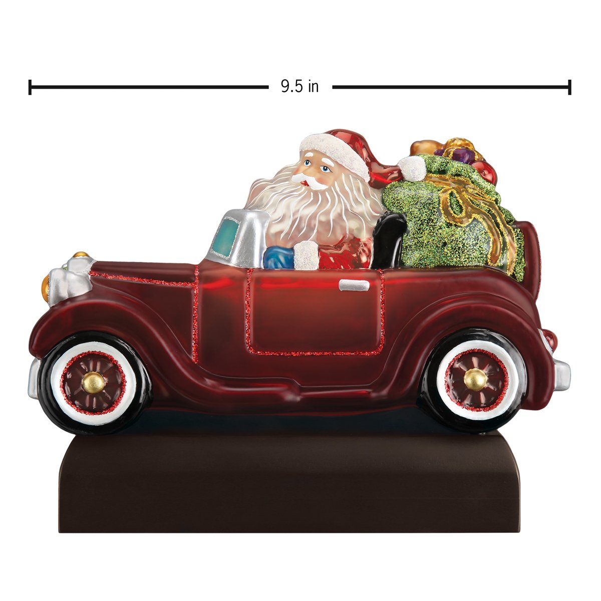Santa In Antique Car Light by Old World Christmas