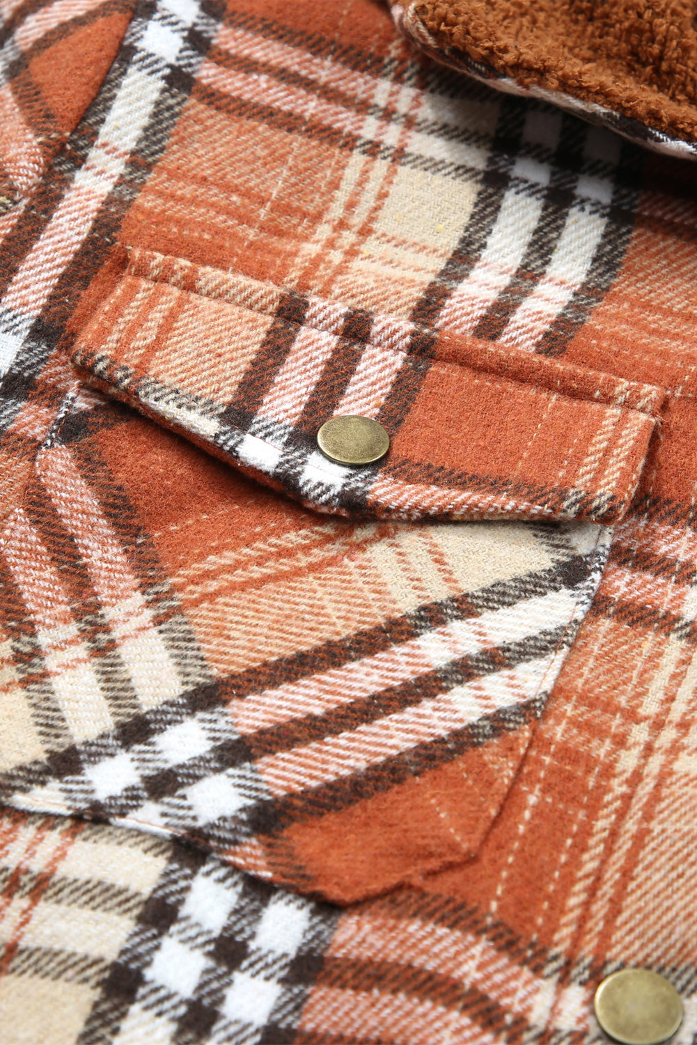 Sherpa Lined Hooded Flannel Jacket