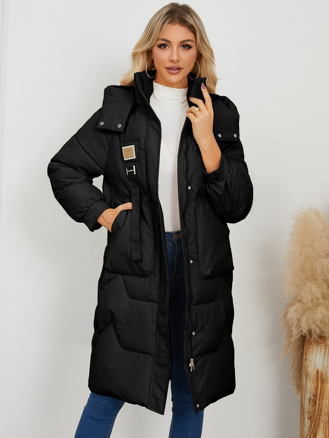 Longline Hooded Winter Coat