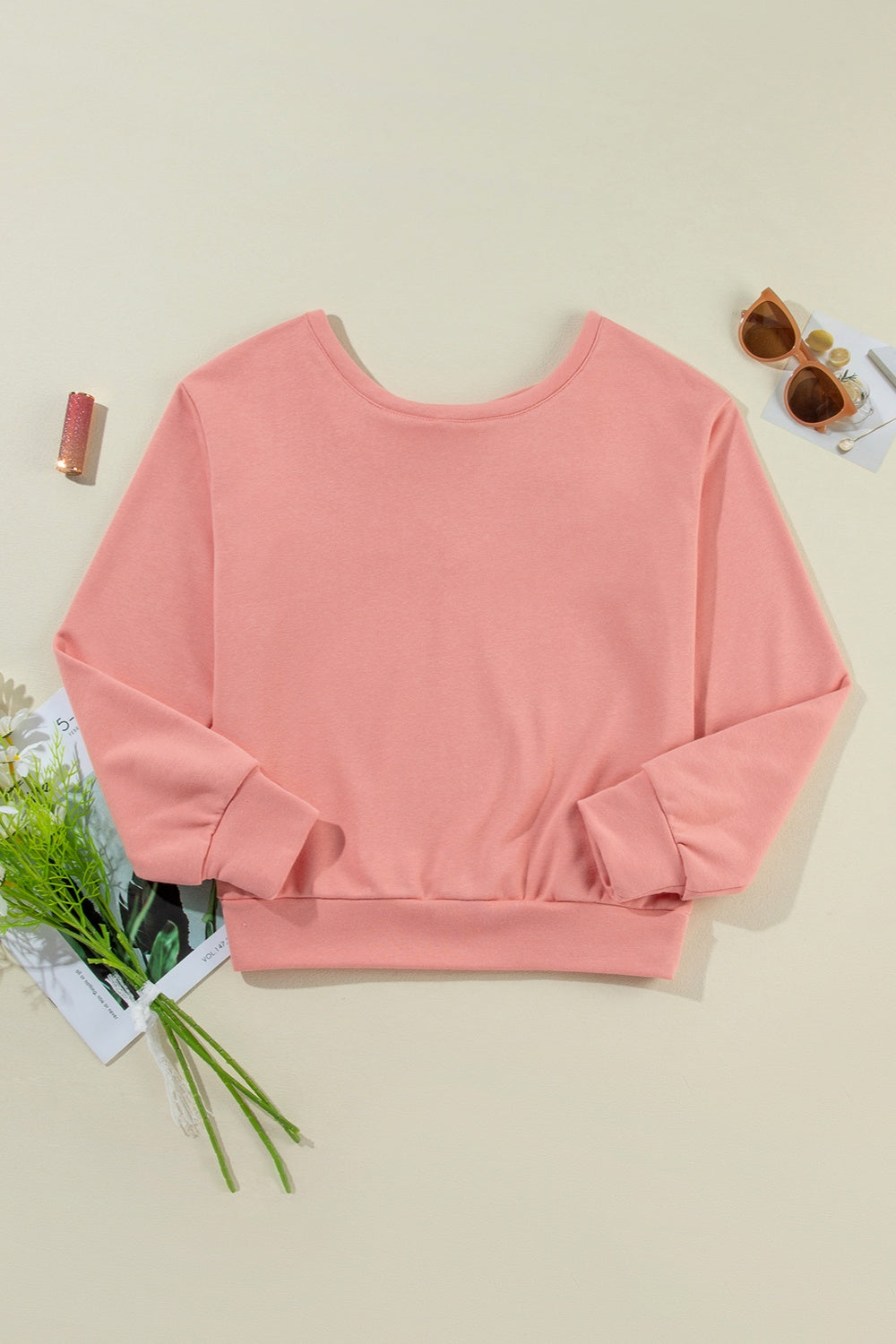 Long Sleeve Sweatshirt with Bow