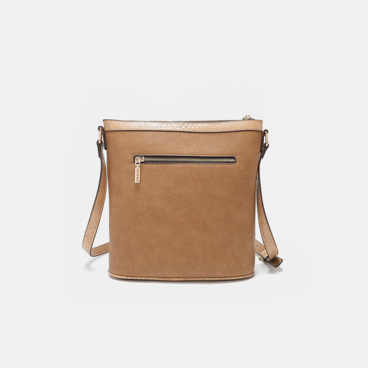 Nicole Lee Metallic Stitching Embroidery Inlaid Rhinestone Crossbody Bag