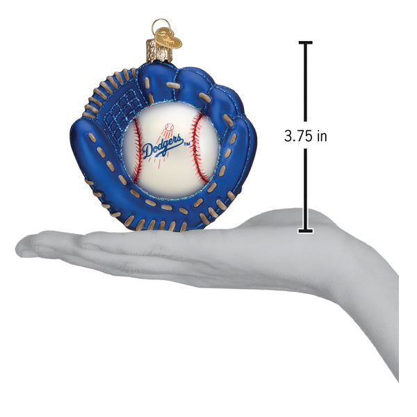 Dodgers Baseball Mitt Ornament by Old World Christmas