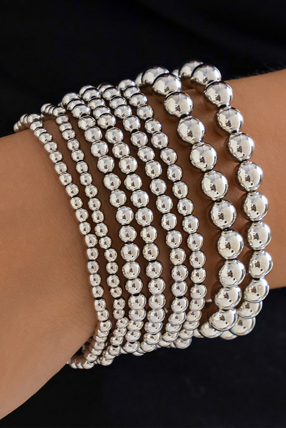 Multi Layered Pearl Beaded Bracelet