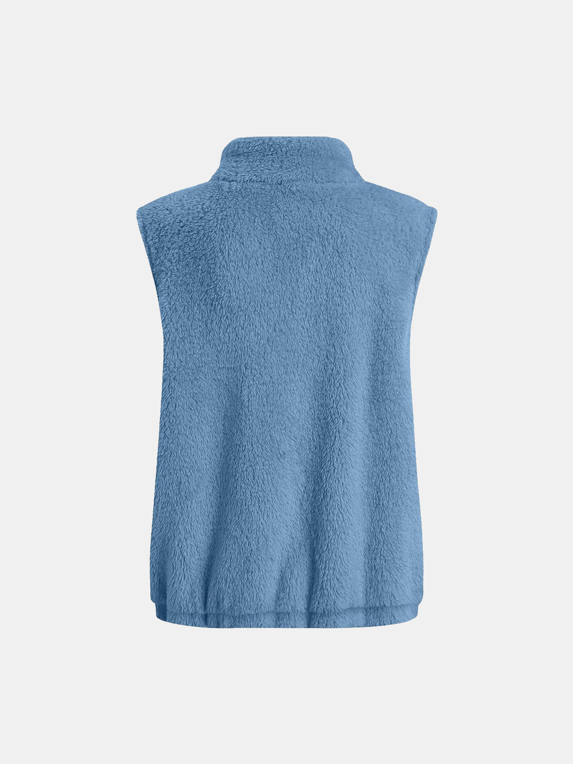 Furry Zip Up Vest with Pockets