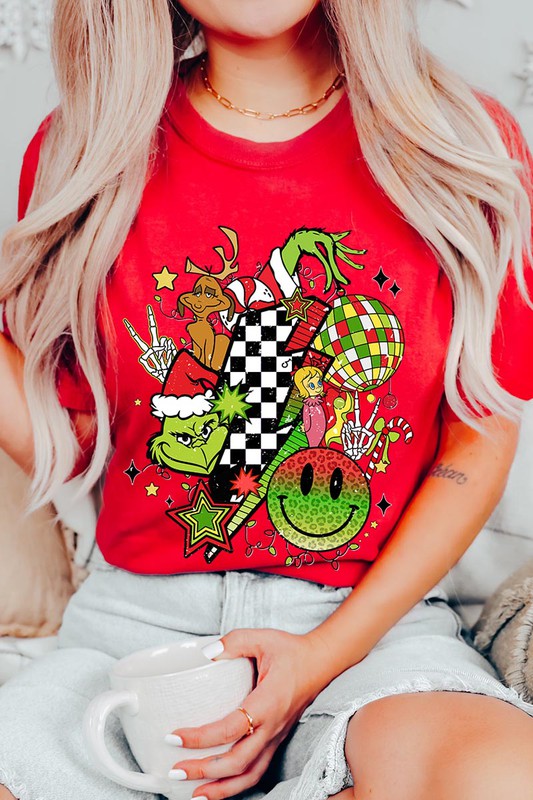 Christmas Grinch Tee in assorted colors