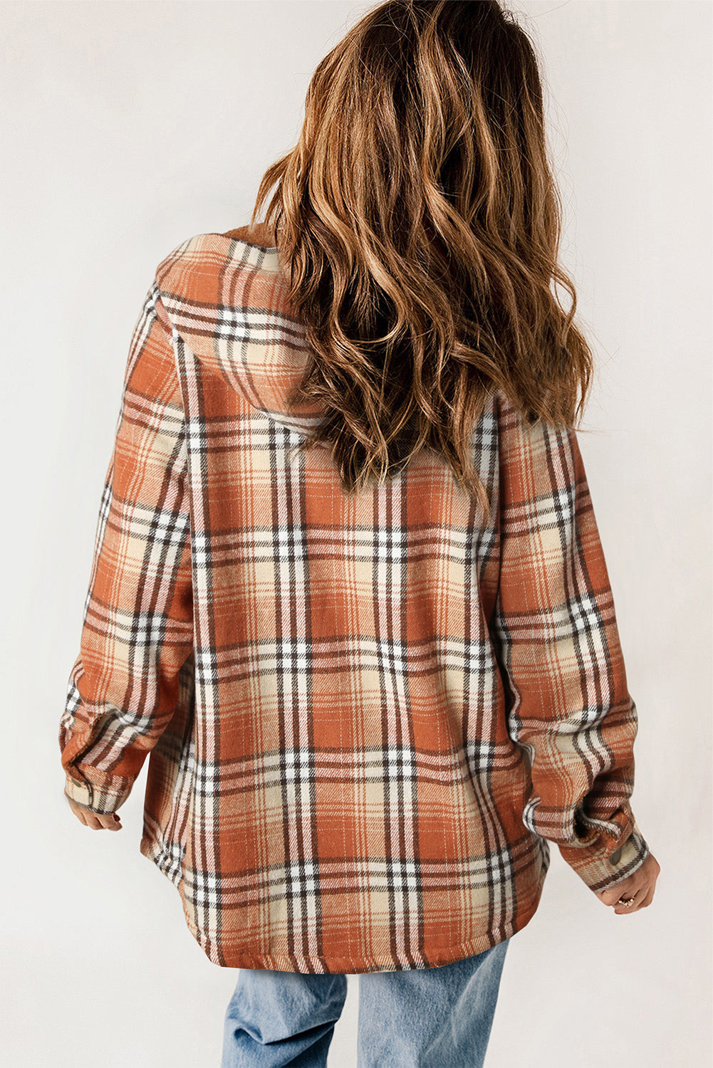 Sherpa Lined Hooded Flannel Jacket