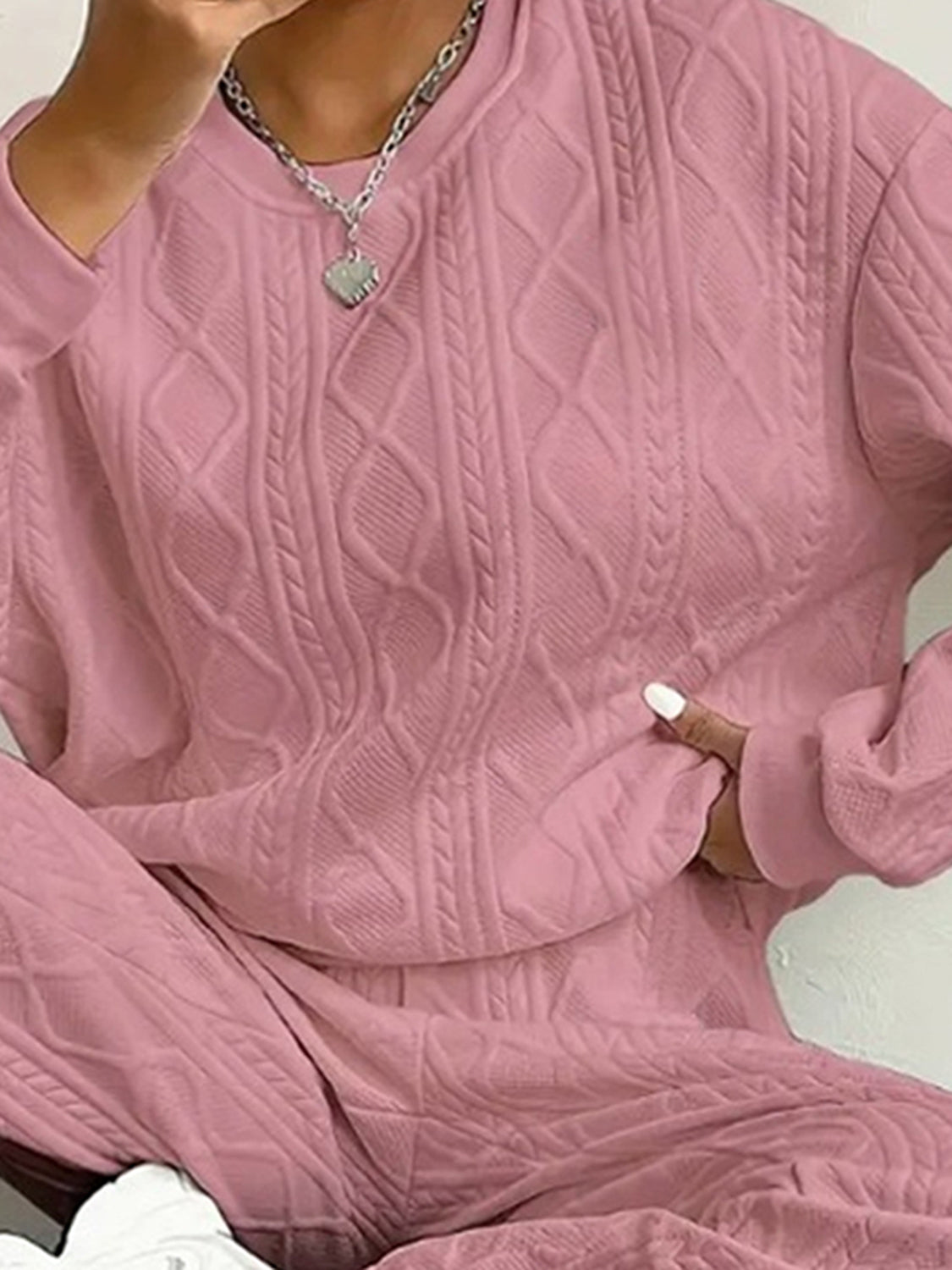 Textured Loungewear Set