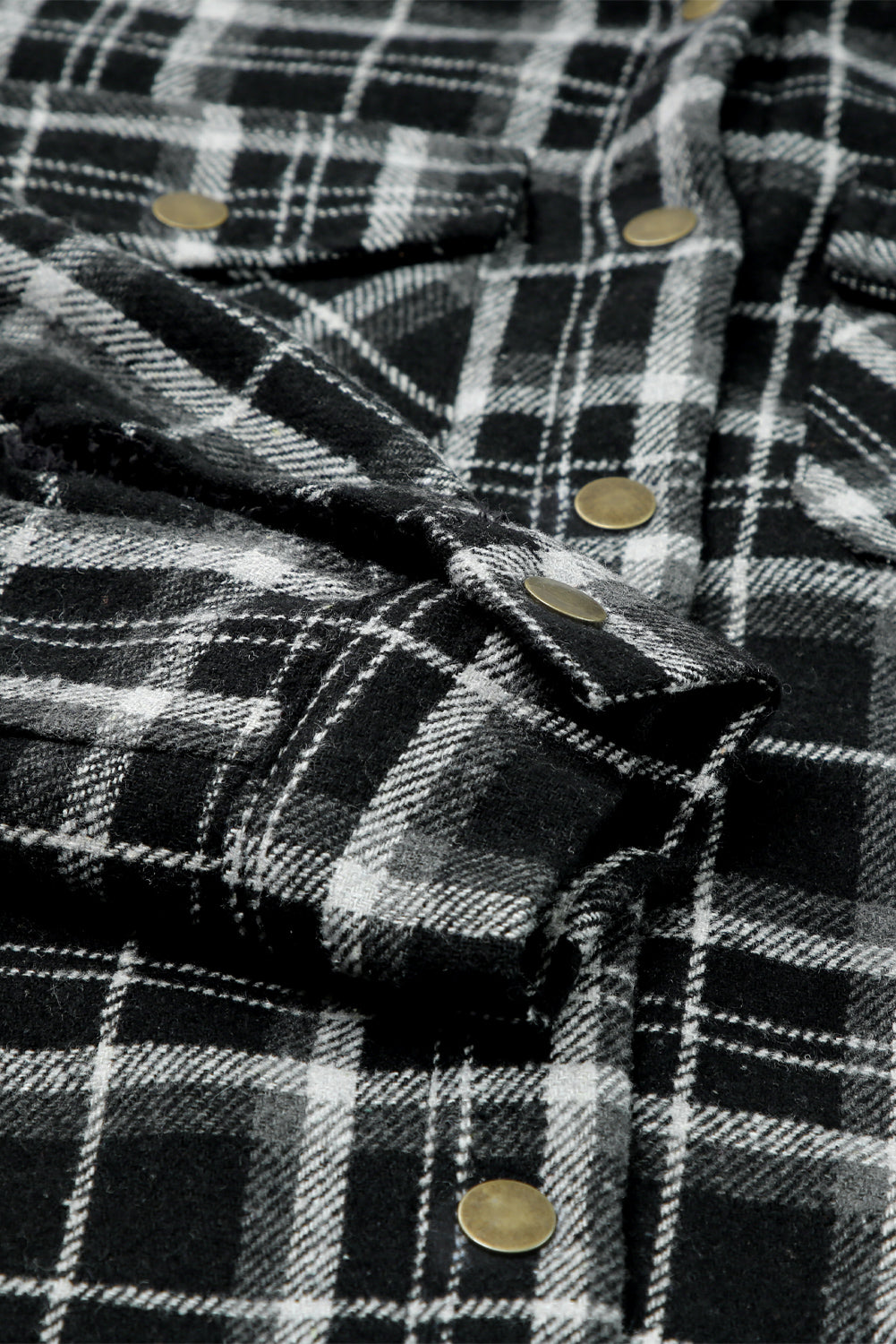 Sherpa Lined Hooded Flannel Jacket