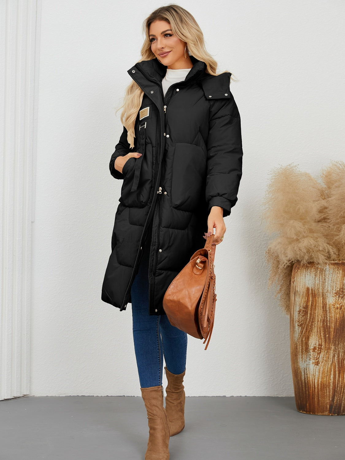 Longline Hooded Winter Coat