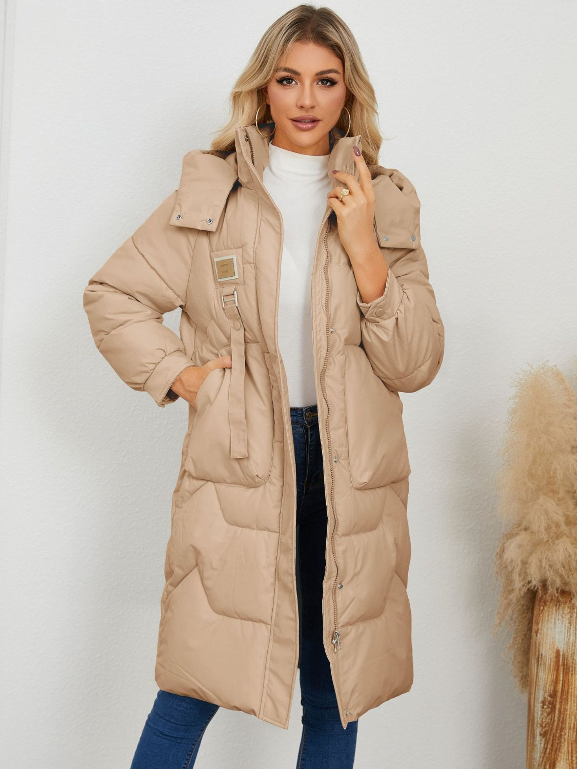 Longline Hooded Winter Coat