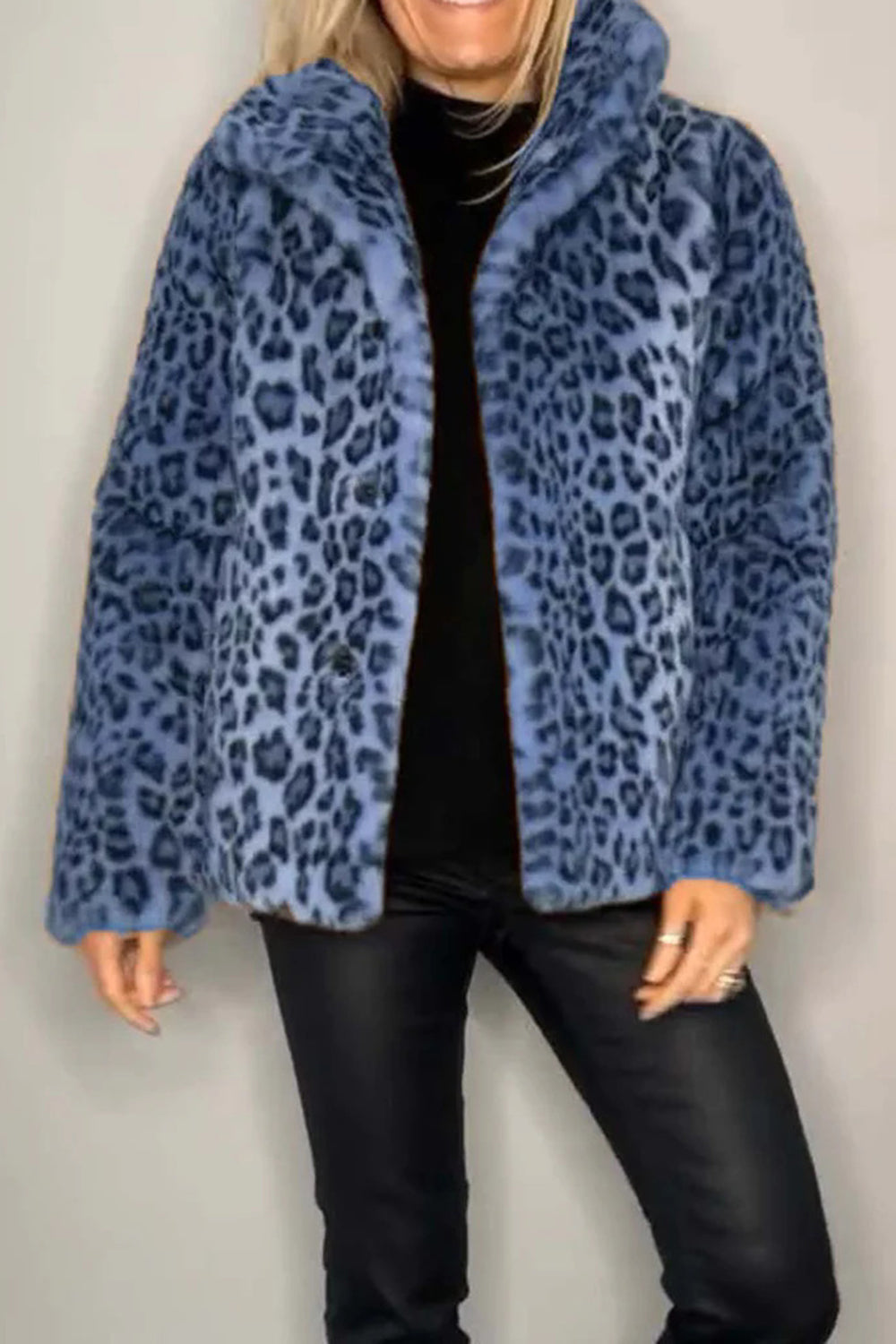 Leopard Furry Coat