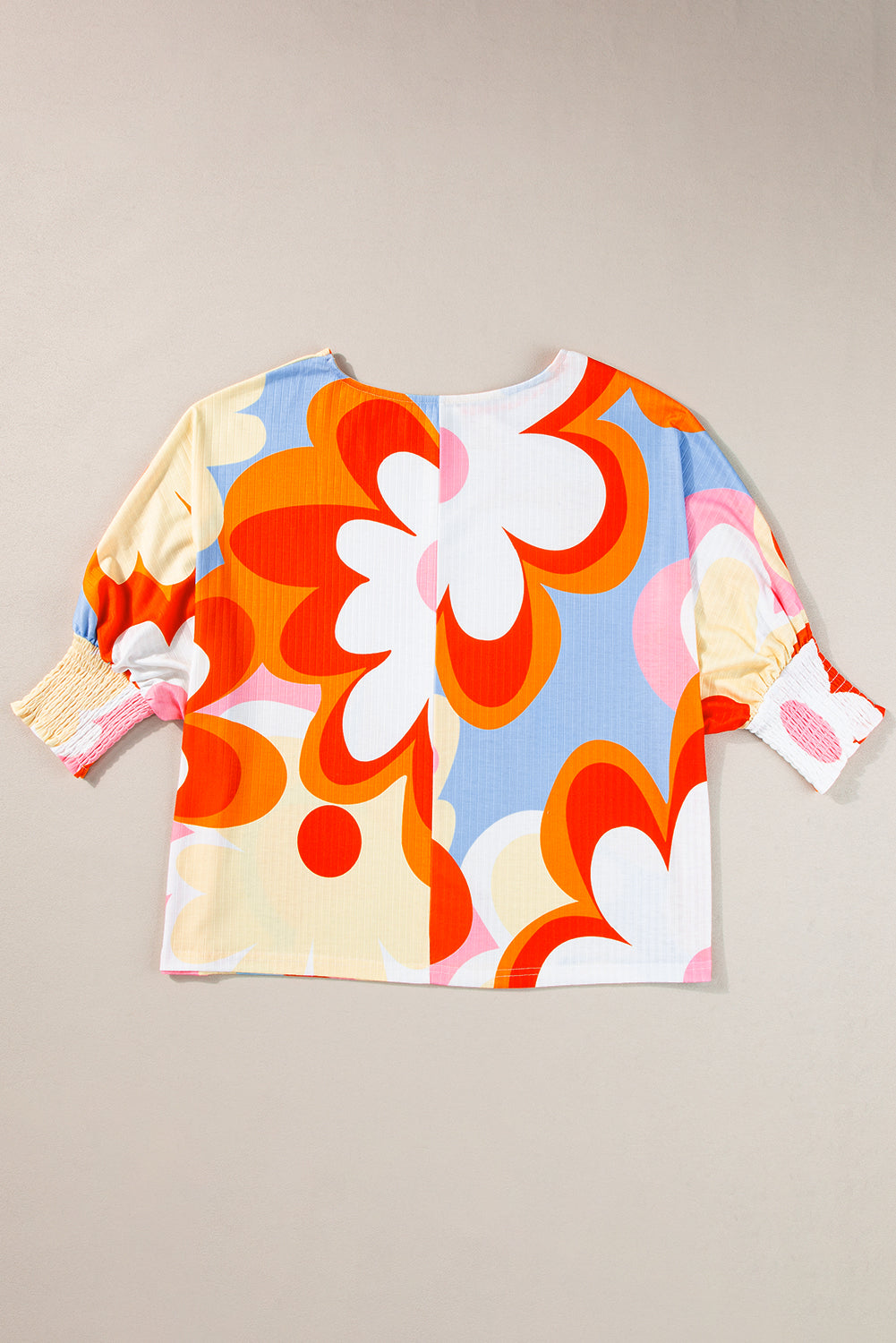 Colorful Floral Print Blouse