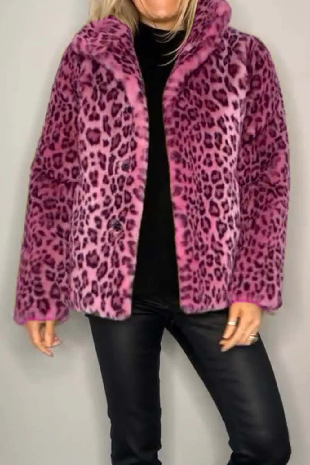 Leopard Furry Coat
