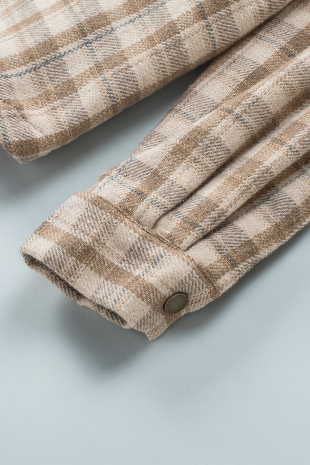 Sherpa Lined Hooded Flannel Jacket