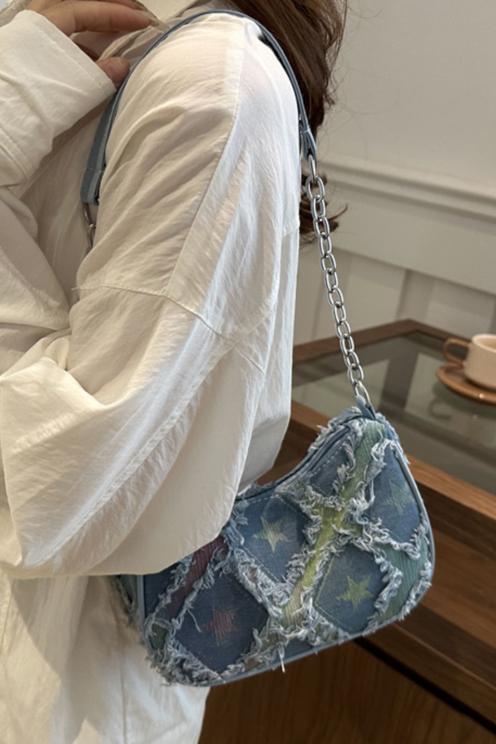 Star Print Shoulder Bag