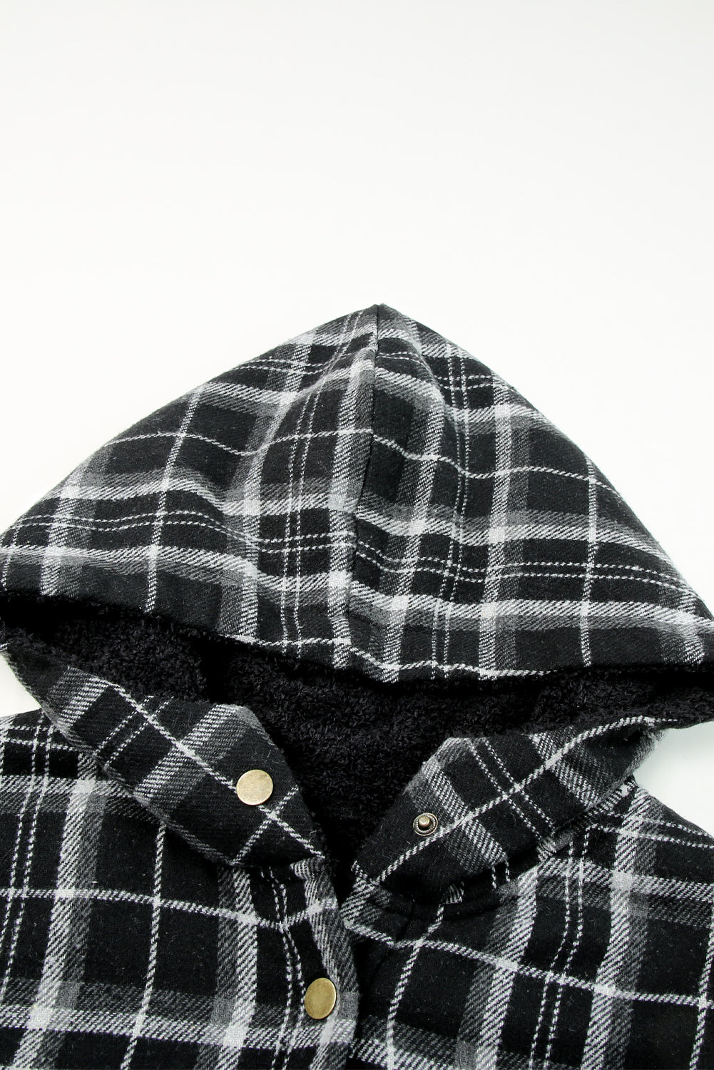 Sherpa Lined Hooded Flannel Jacket