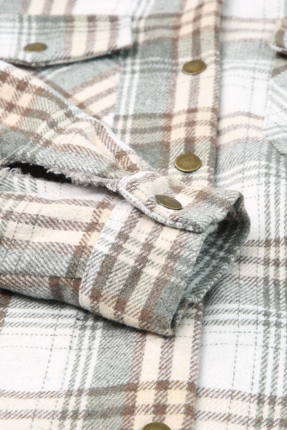 Sherpa Lined Hooded Flannel Jacket