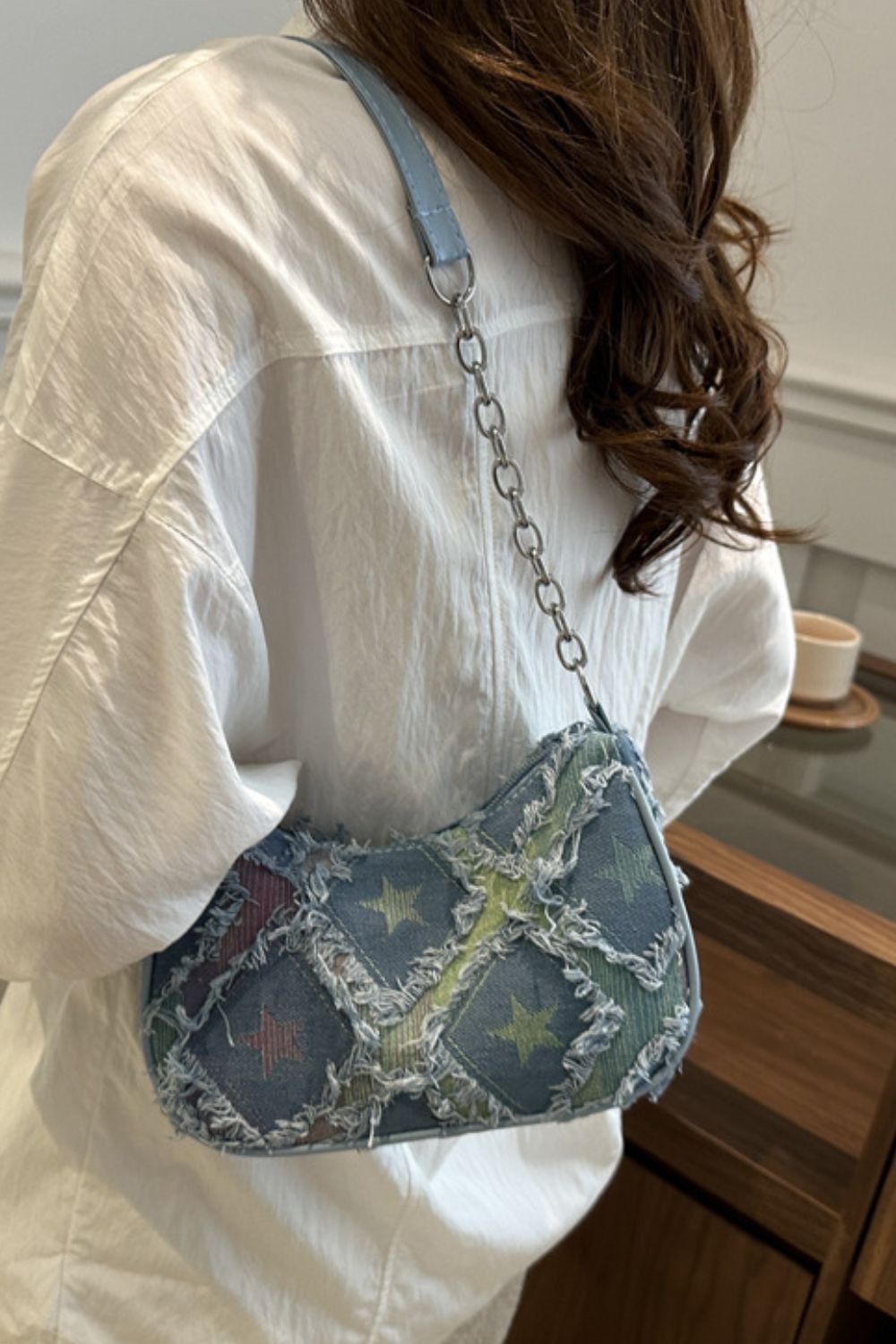 Star Print Shoulder Bag