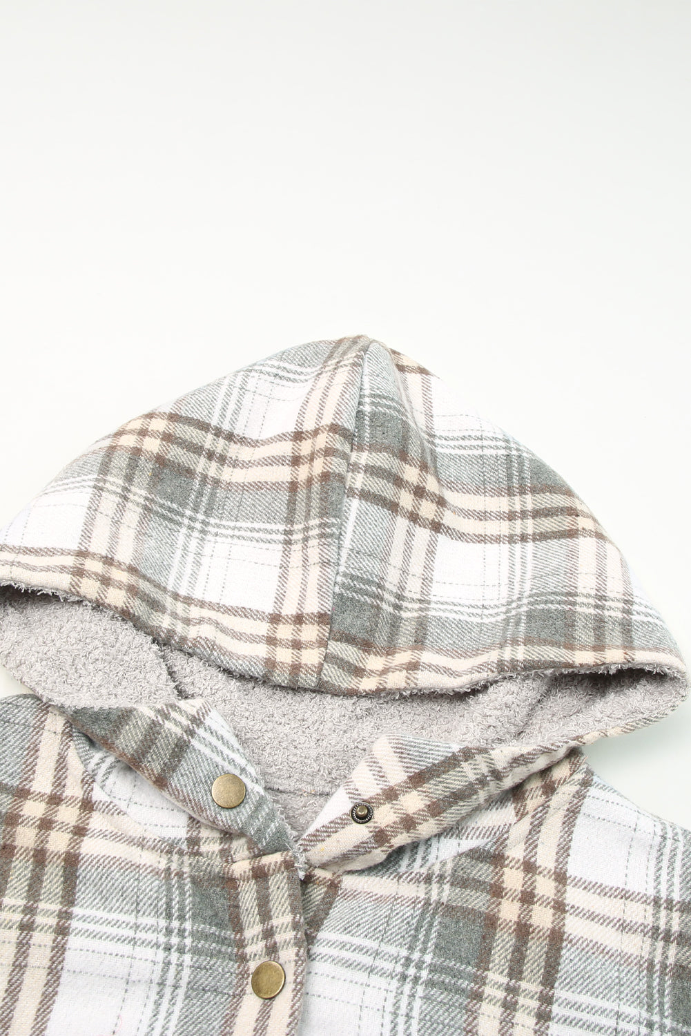 Sherpa Lined Hooded Flannel Jacket