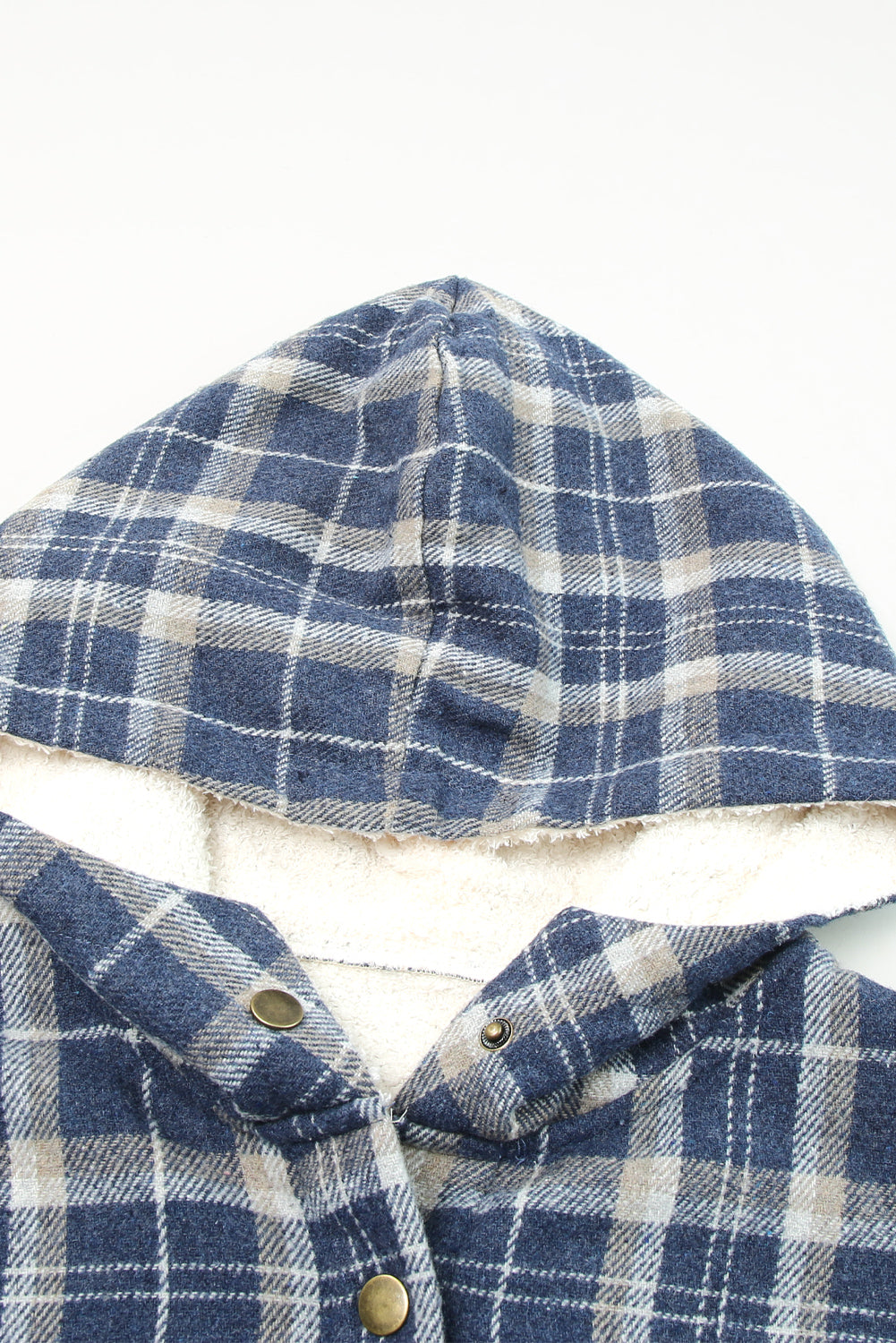 Sherpa Lined Hooded Flannel Jacket