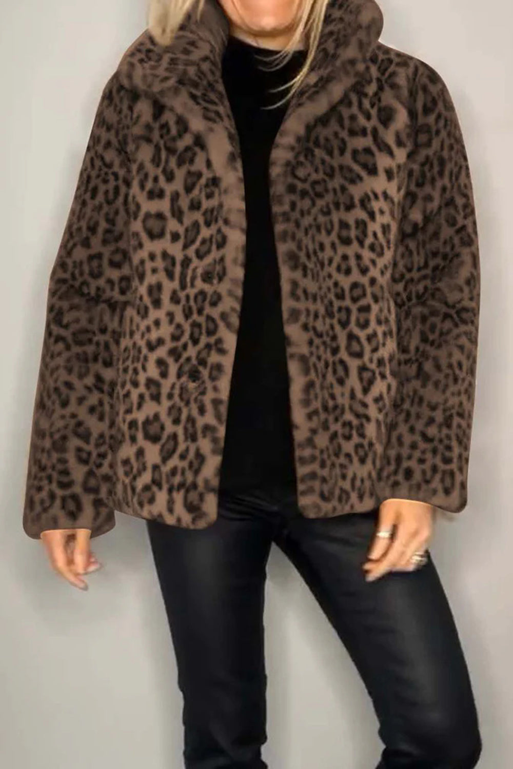 Leopard Furry Coat