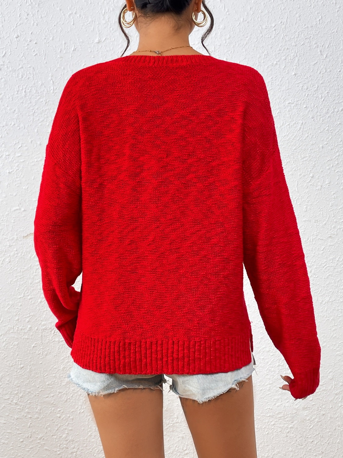 "America" Long Sleeve Sweater