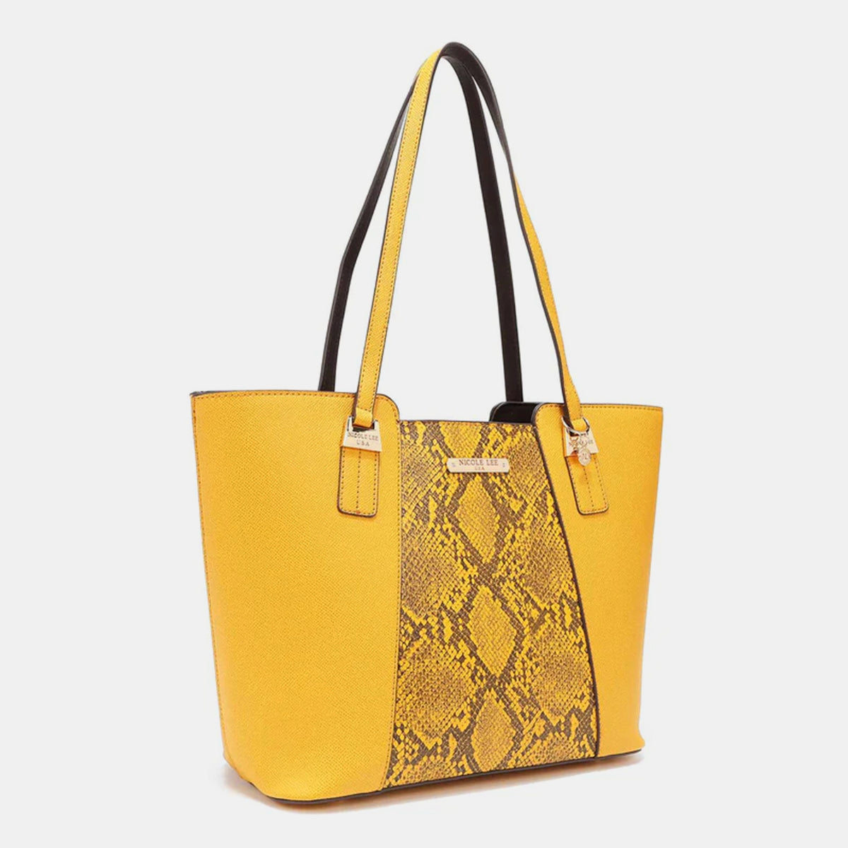 Nicole Lee 3-Piece Snake Print Handbag Set