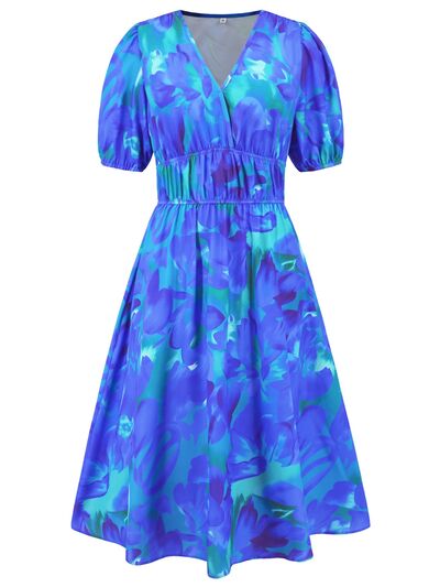 Printed Short Sleeve Dress