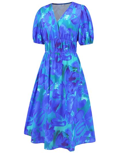 Printed Short Sleeve Dress