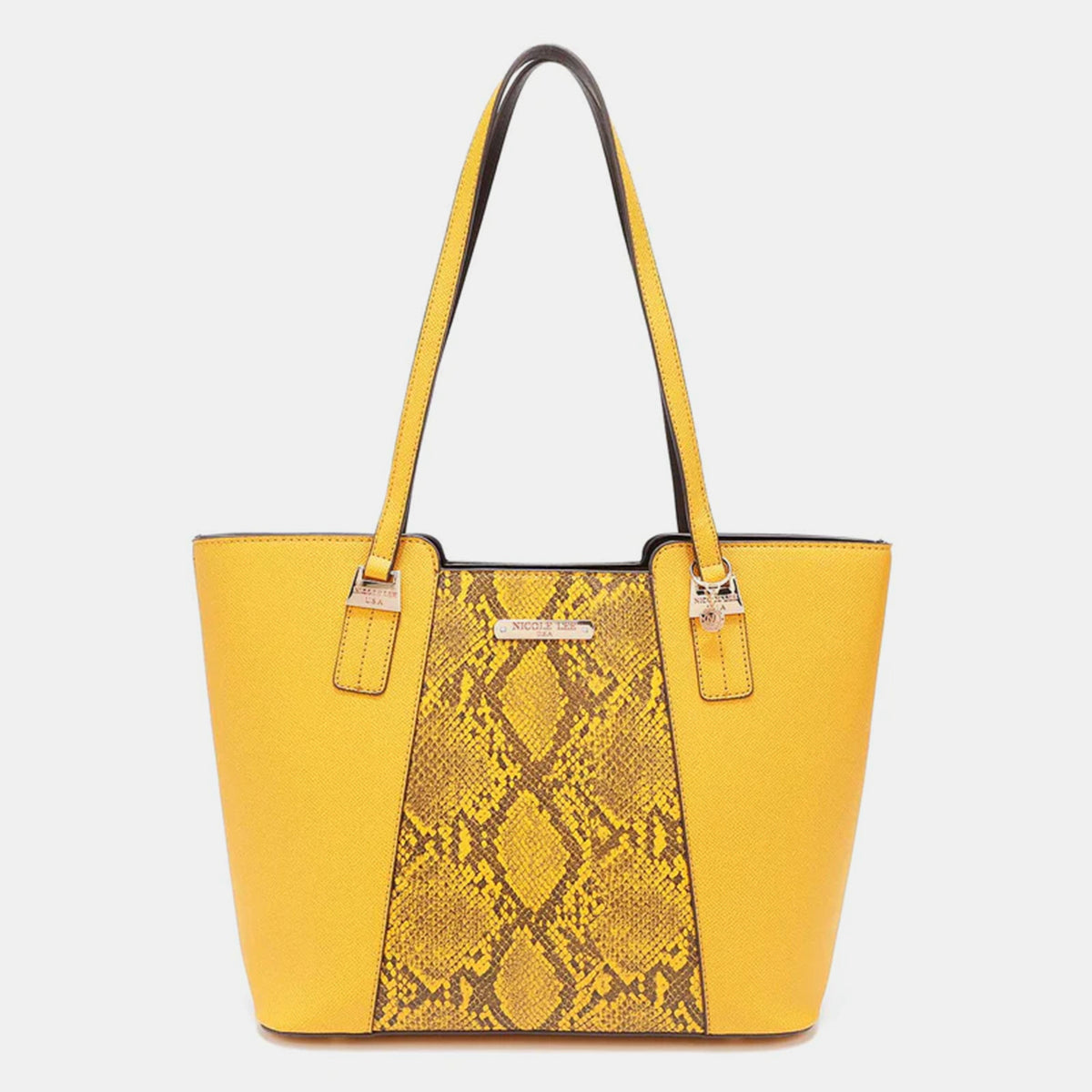Nicole Lee 3-Piece Snake Print Handbag Set
