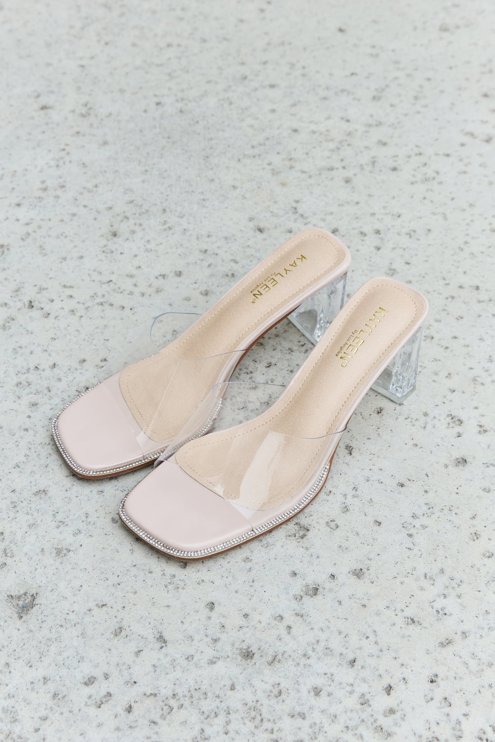 DDK "Make Myself Clear" Mule Block Heels