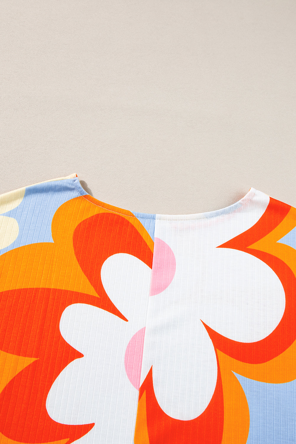 Colorful Floral Print Blouse