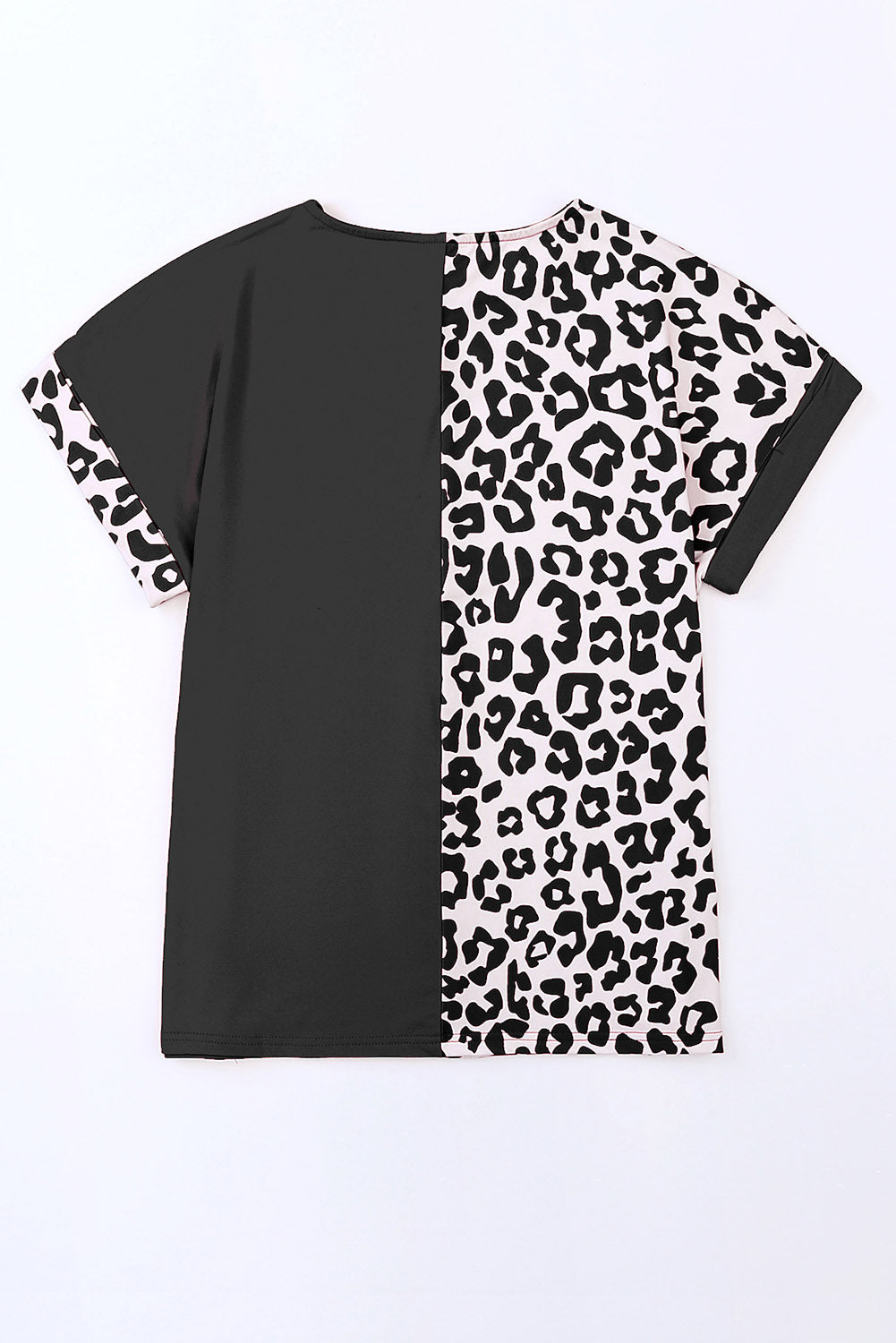 Leopard Patchwork T-Shirt Dress