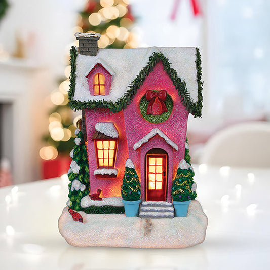 Holiday House Lighted Figurine by Old World Christmas