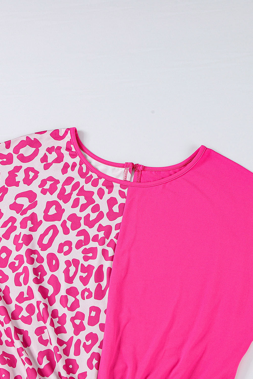 Leopard Patchwork T-Shirt Dress