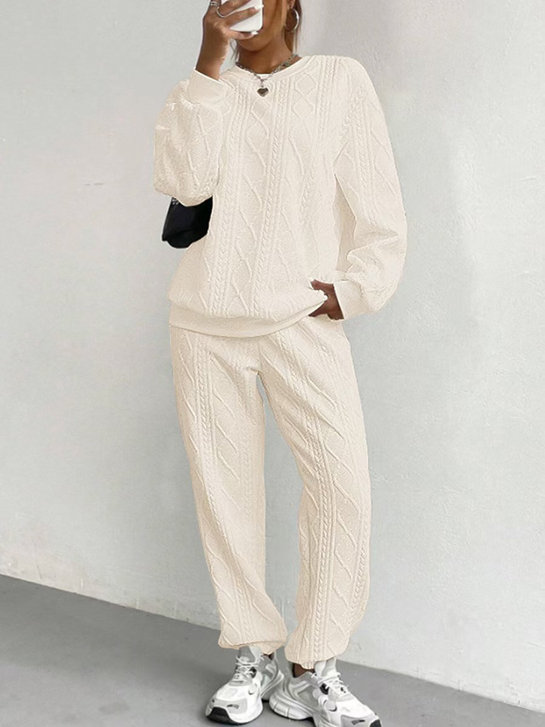 Textured Loungewear Set