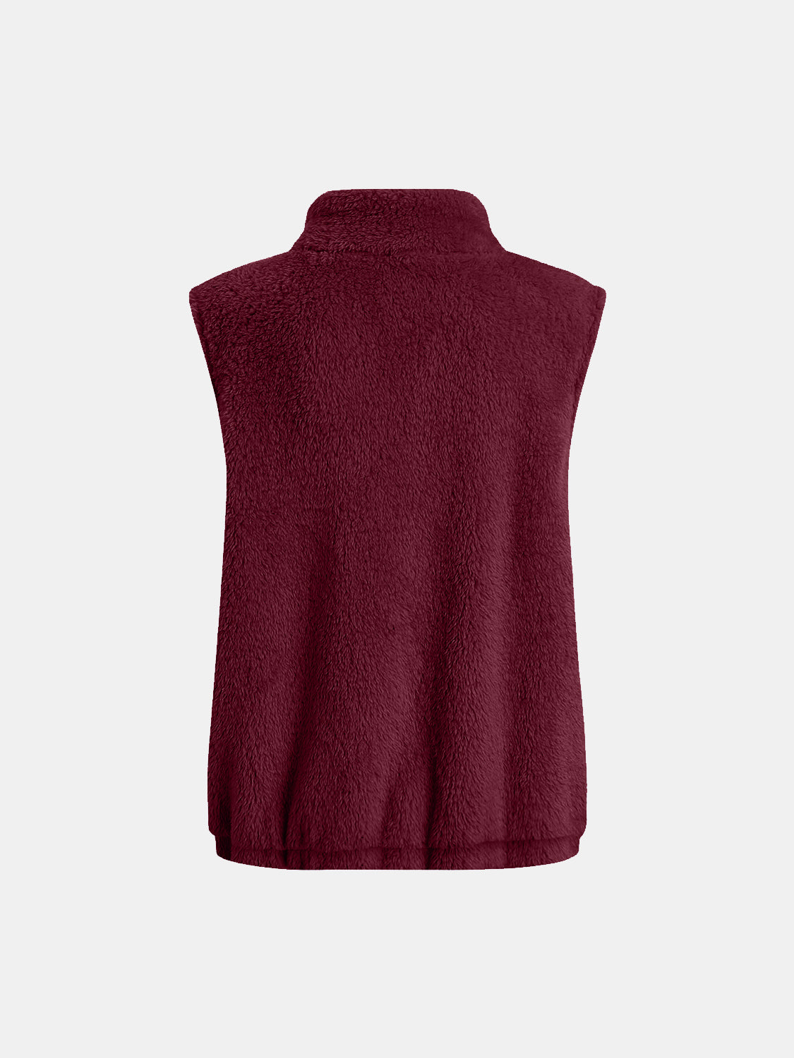 Furry Zip Up Vest with Pockets