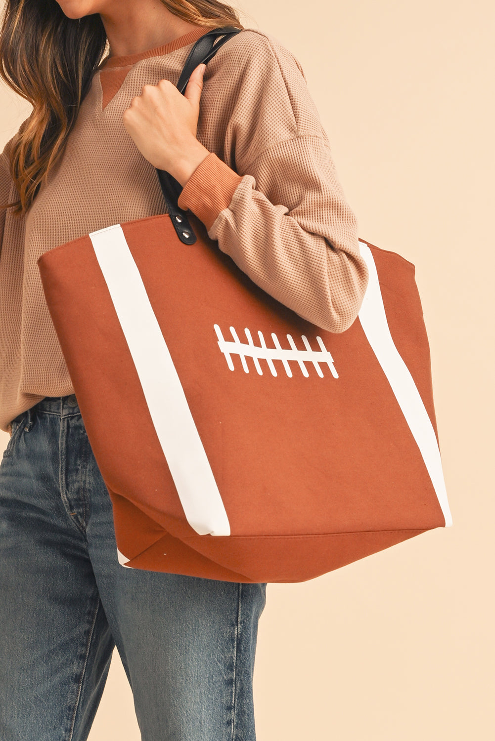 Football Large Tote Bag