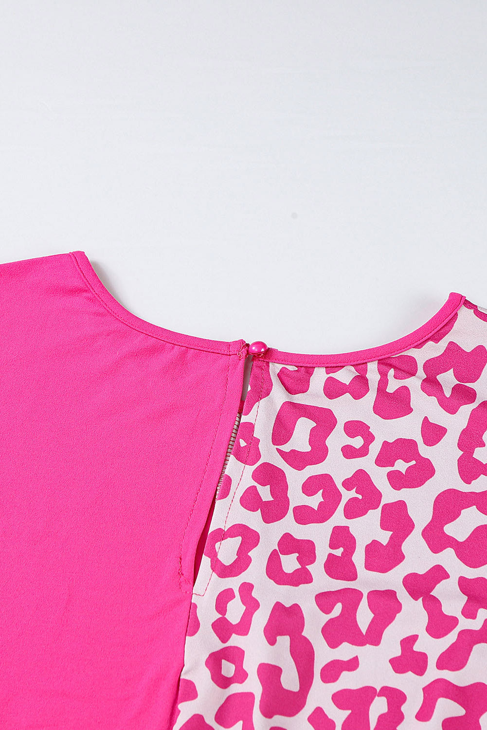 Leopard Patchwork T-Shirt Dress