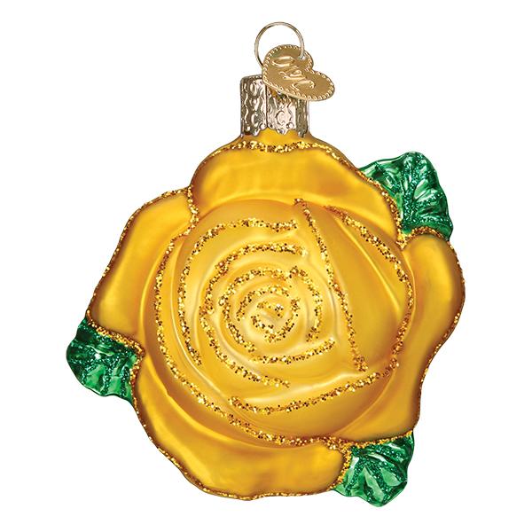 Yellow Rose Ornament by Old World Christmas