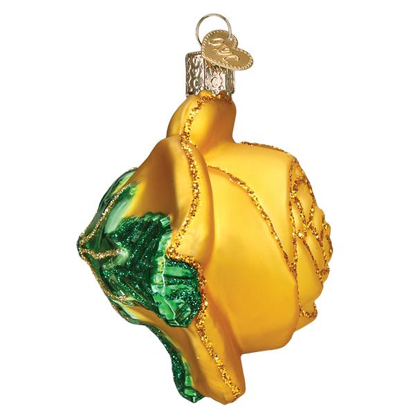 Yellow Rose Ornament by Old World Christmas