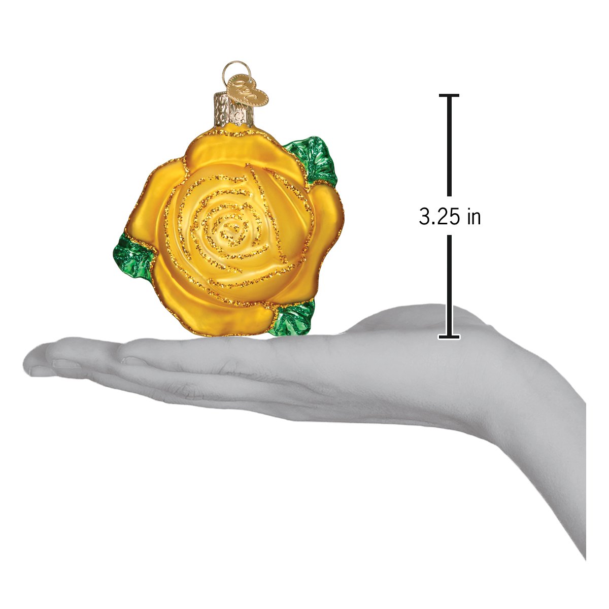 Yellow Rose Ornament by Old World Christmas