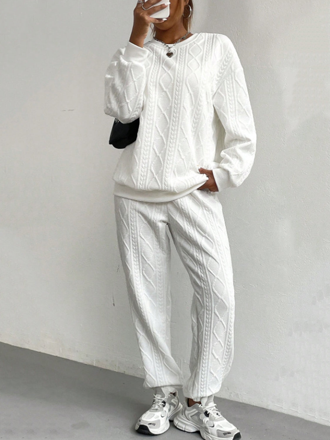 Textured Loungewear Set
