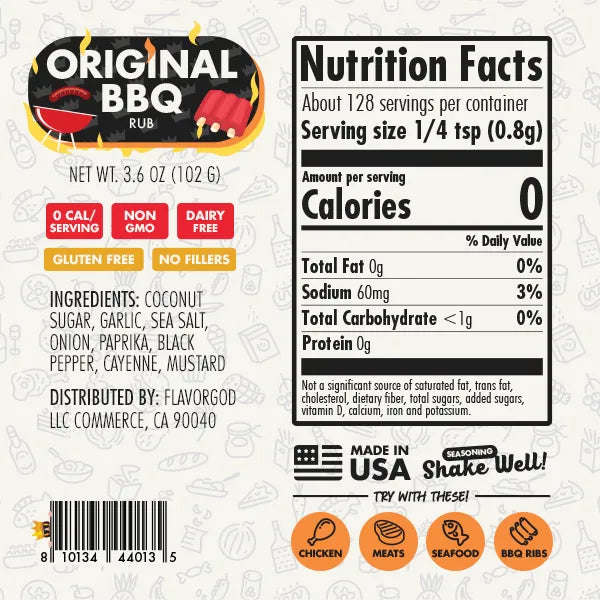 Flavor God "Original BBQ Rub"